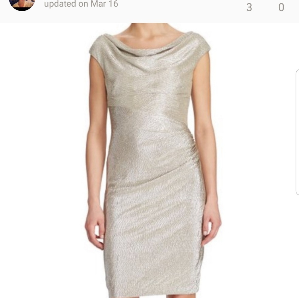 Ralph Lauren Silver Dress